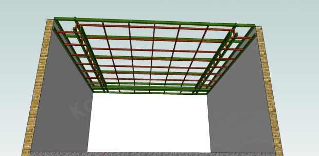 rangka plafond bawah hollow 4x6 dan 2x4