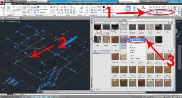 71-assign-to-selection-flooringstone-granite-gray-speckled-material-browser-tutorial-autocad-3d